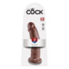 King Cock 9in Dildo w/Suction Cup Brown, Pipedream