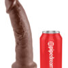 King Cock 9in Dildo w/Suction Cup Brown, Pipedream