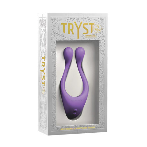 Tryst V2 Bendable Remote Silicone Massager Purple