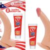 All American Whoppers 8in Curved Dildo w/Balls Beige