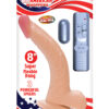 All American Whoppers 8in Dildo Vibe w/Balls Beige, Nasstoys