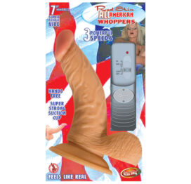 All American Whoppers Vibrating 7in Dildo Beige