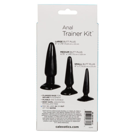 Anal Trainer Kit 3 Piece Black, CalExotics