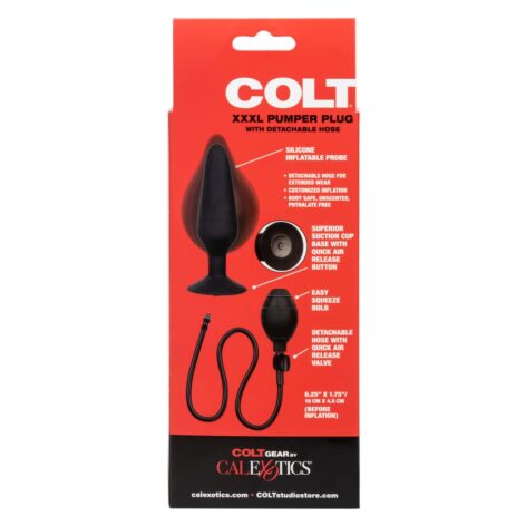 Colt XXXL Pumper Plug w/Detachable Hose Black, CalExotics