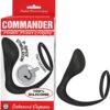 Commander Prostate Pleaser Cockring Silicone Black, Nasstoys