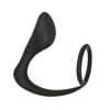 Commander Prostate Pleaser Cockring Silicone Black, Nasstoys