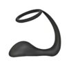 Commander Prostate Pleaser Cockring Silicone Black, Nasstoys