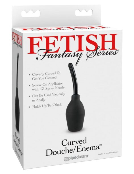 Fetish Fantasy Curved Douche Enema Black, Pipedream