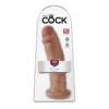 King Cock 10in Dildo w/Suction Cup Tan, Pipedream