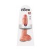 King Cock 10in Dildo w/Balls Beige, Pipedream