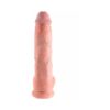 King Cock 10in Dildo w/Balls Beige, Pipedream