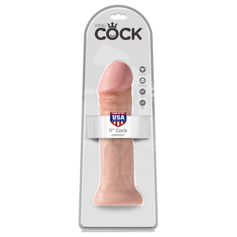 King Cock 11 Inch Dildo Beige Flesh