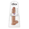 King Cock 11 Inch Dildo w/Balls Tan