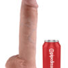 King Cock 11in Dildo w/Balls Beige, Pipedream