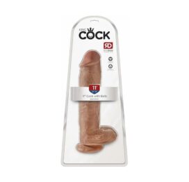 King Cock 11in Dildo w/Balls Tan, Pipedream