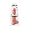 King Cock 12in Dildo w/Balls Beige, Pipedream