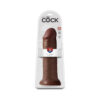 King Cock 12in Dildo w/Suction Cup Brown, Pipedream