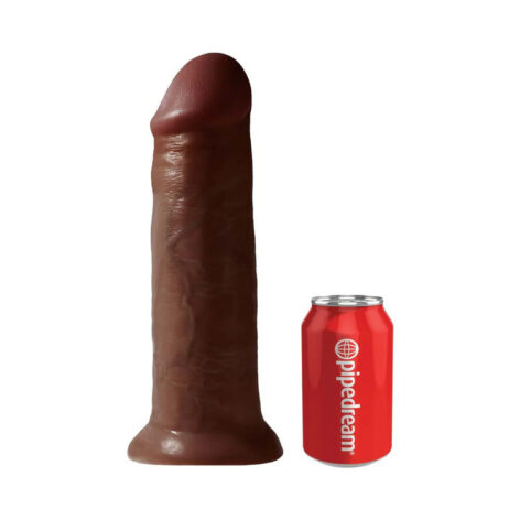 King Cock 12in Dildo w/Suction Cup Brown, Pipedream