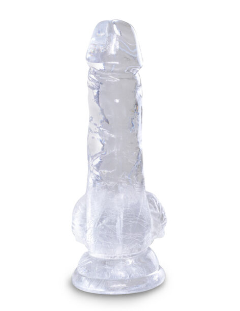 King Cock 5in Dildo w/Balls Clear, Pipedream