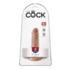 King Cock 5in Dildo w/Suction Cup Tan, Pipedream