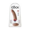 King Cock 7in Dildo w/Suction Cup Tan, Pipedream