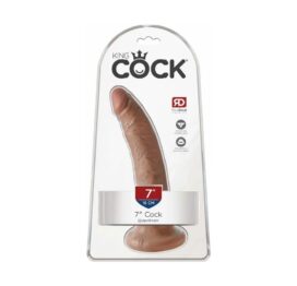 King Cock 7in Dildo w/Suction Cup Tan, Pipedream