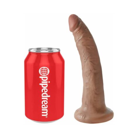 King Cock 7in Dildo w/Suction Cup Tan, Pipedream