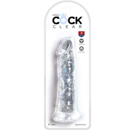 King Cock 8 Inch Dildo Clear