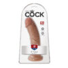 King Cock 8in Dildo Tan, Pipedream