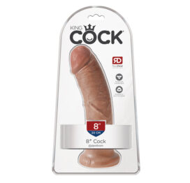 King Cock 8in Dildo Tan, Pipedream