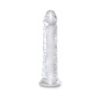 King Cock 8in Dildo w/Suction Cup Clear, Pipedream