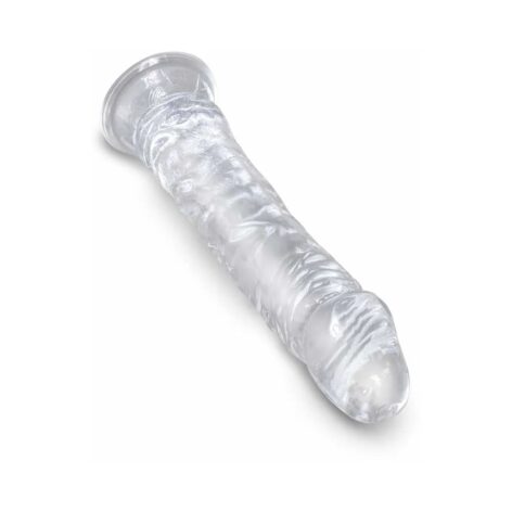 King Cock 8in Dildo w/Suction Cup Clear, Pipedream