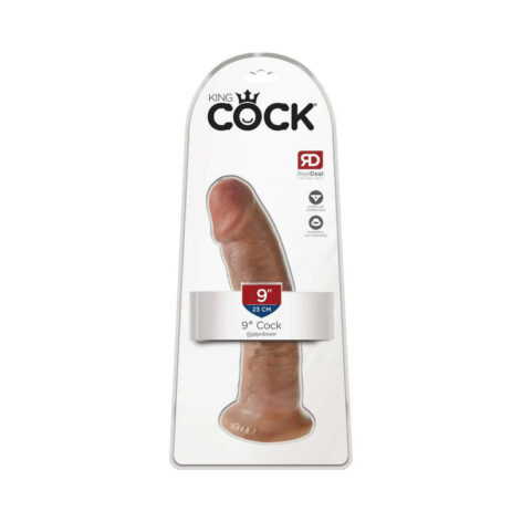 King Cock 9in Dildo w/Suction Cup Tan, Pipedream