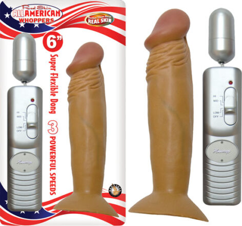 Latin American Whoppers Vibrating 6in Dildo