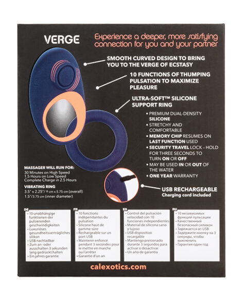 Link Up Verge Vibrating Cock Ring, CalExotics