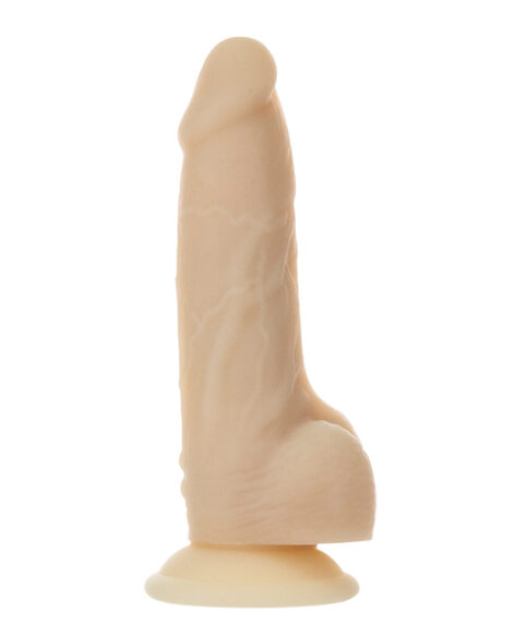 Naked Addiction 7" Dildo Rotating Vibe w/Balls Vanilla, BMS