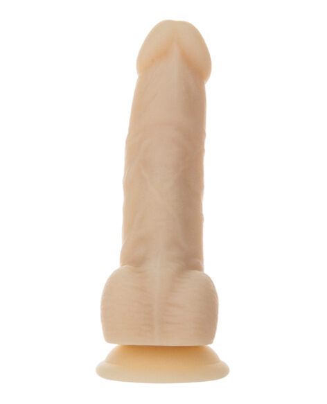 Naked Addiction 7" Dildo Rotating Vibe w/Balls Vanilla, BMS