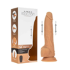 Naked Addiction 9" Dildo Thrusting Caramel w/Balls, BMS