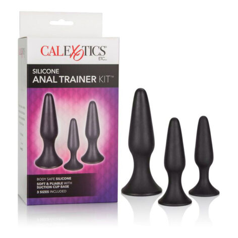 Silicone Anal Trainer Kit Black, CalExotics