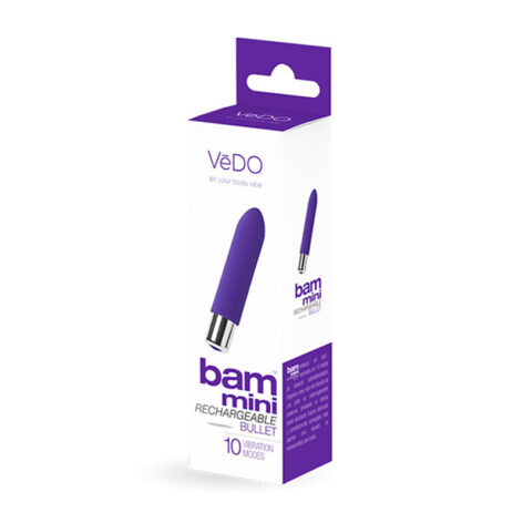 VeDO Bam Mini Rechargeable Bullet Vibe Indigo