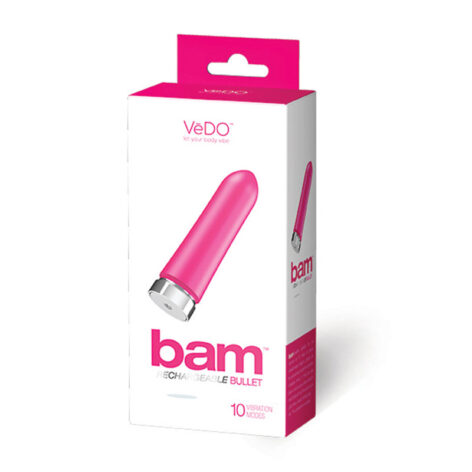 VeDO Bam Rechargeable Bullet Vibe Foxy Pink