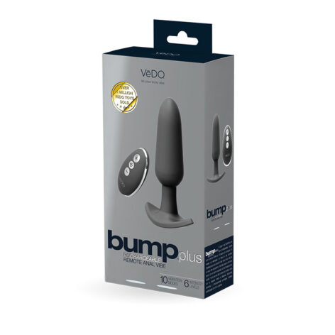 VeDO Bump Plus Rechargeable Remote Anal Vibe Black