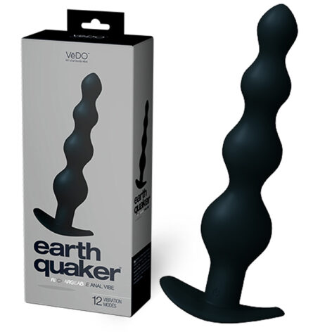 VeDO Earth Quaker Rechargeable Anal Vibe Black