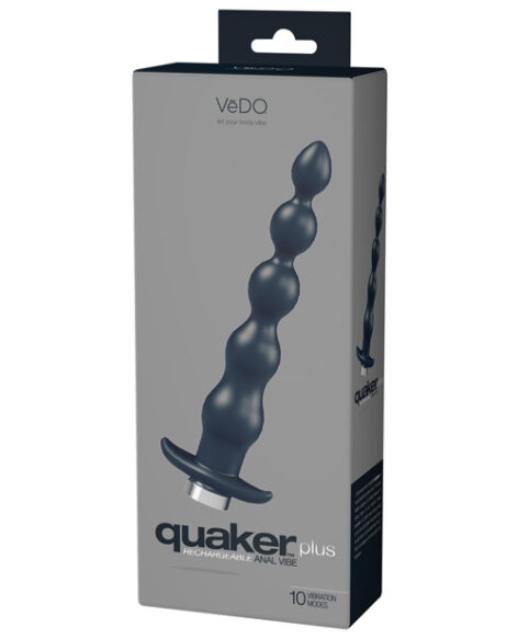 VeDO Quaker Plus Rechargeable Anal Vibe Black