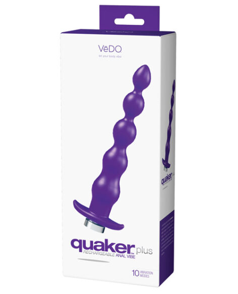 VeDO Quaker Plus Rechargeable Anal Vibe Indigo