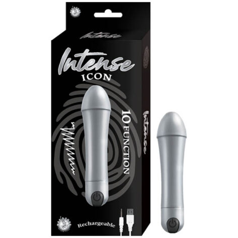 Intense Icon Bullet Vibrator Silver, Nasstoys