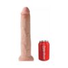 King Cock 13in Dildo w/Suction Cup Beige, Pipedream