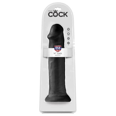 King Cock 14 Inch Dildo Black