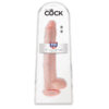 King Cock 14 Inch Dildo w/Balls Beige Flesh