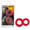 Stay Hard Donut Rings 2 Pack Red